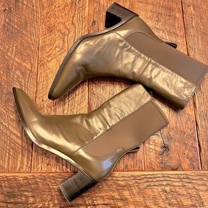 Beautiful green boots by Caverly purchased at Anthro